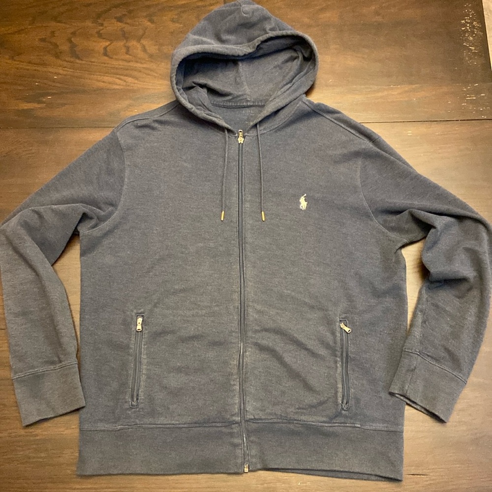 Ralph Lauren - Blue hoodie / Sz L - Condition 5/10